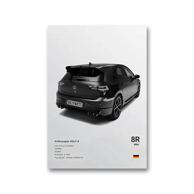 VW Golf 8R™ - CarPosters