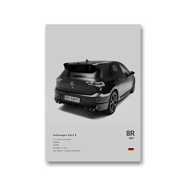 VW Golf 8R™ - CarPosters