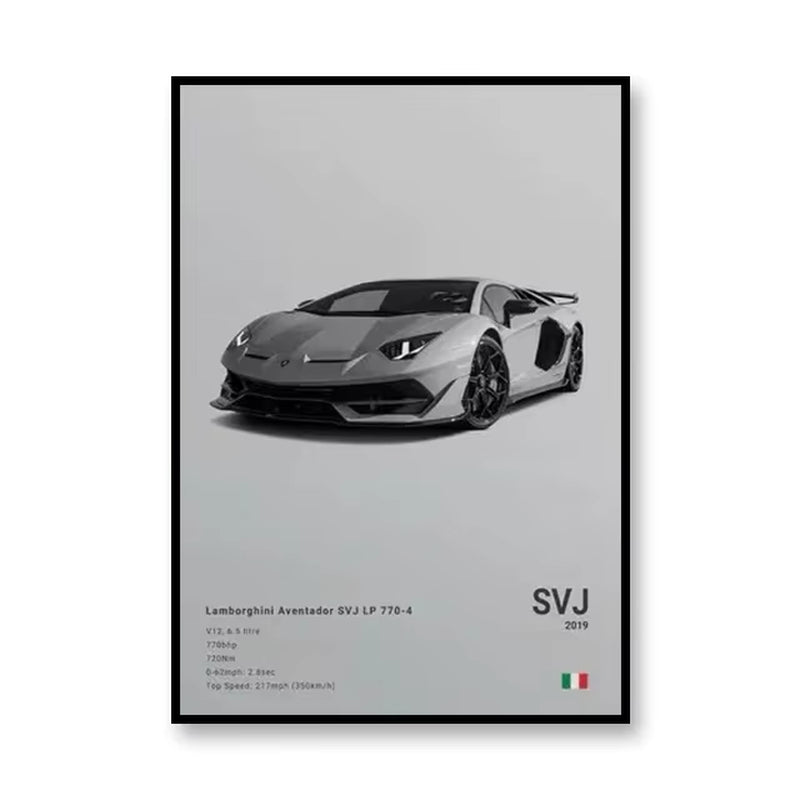 Famous Brand Cars SVJ GT3RS G80M3C Canvas Wall Art Print Poster 918 M5CS MSCSL Decorative Mural Home Decor Gift Unframed