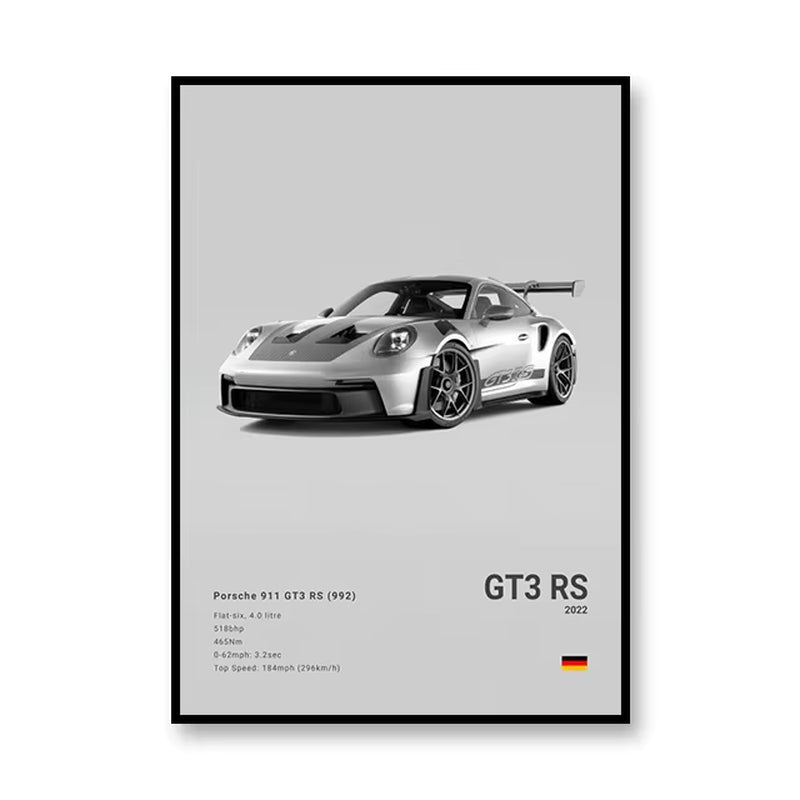 Famous Brand Cars SVJ GT3RS G80M3C Canvas Wall Art Print Poster 918 M5CS MSCSL Decorative Mural Home Decor Gift Unframed