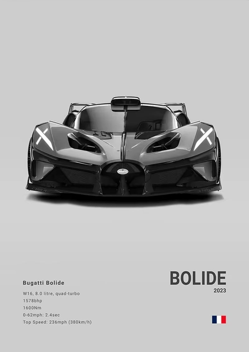 Famous Cars World Famous Sports Luxury Car EB110 BOLIDE DIVO Poster and Prints Canvas Painting Wall Art Pictures Room Office