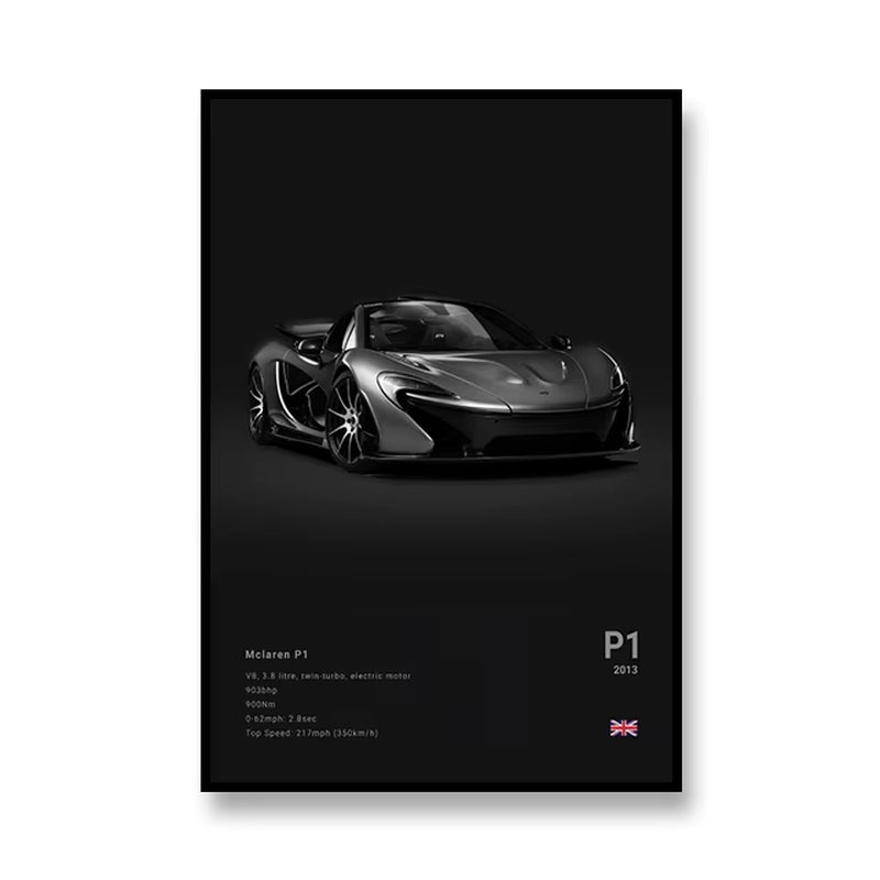 Famous Cars RS3 918 F40 Canvas Wall Art Print Poster GT500 Decoration Painting Home Decor Car Lover Gift Unframed