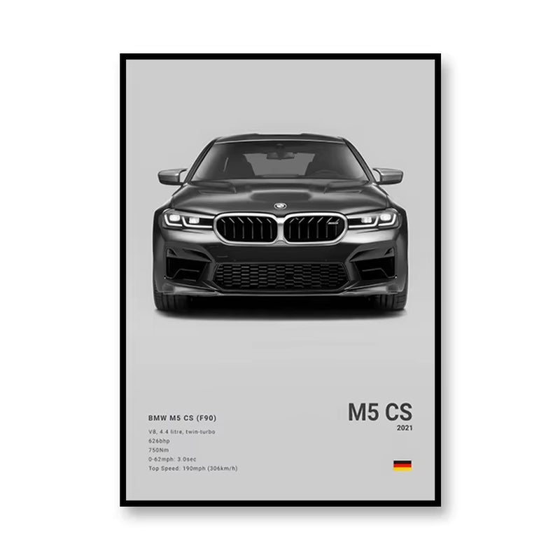 Famous Brand Cars SVJ GT3RS G80M3C Canvas Wall Art Print Poster 918 M5CS MSCSL Decorative Mural Home Decor Gift Unframed