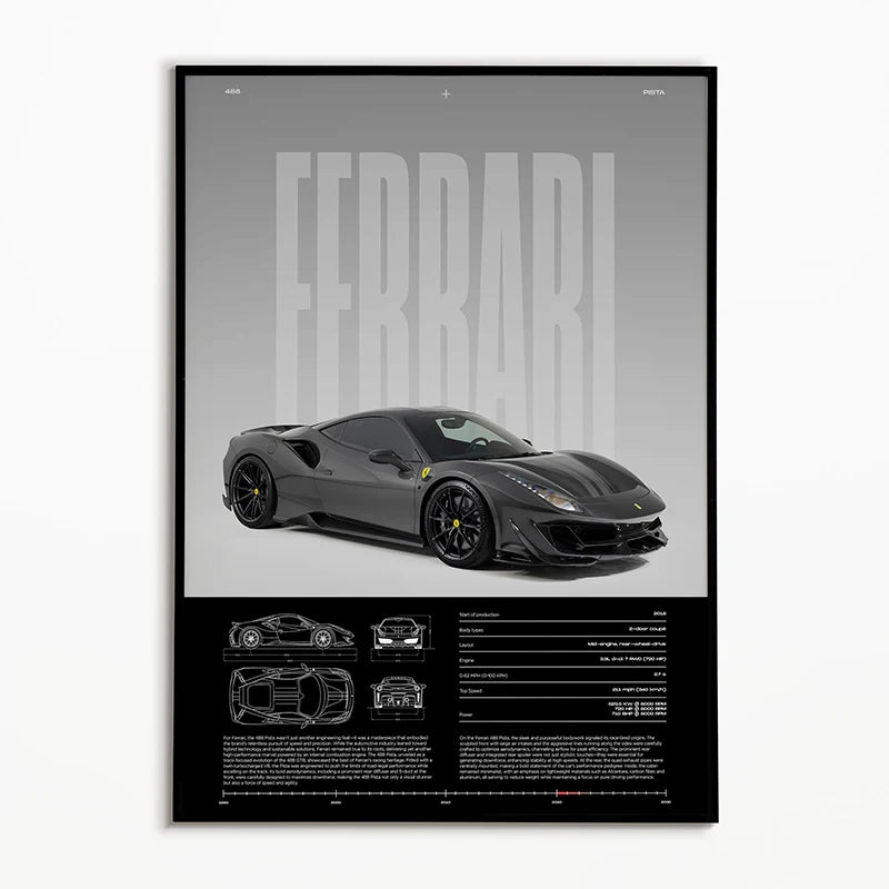 Ferrari 488 (Build Edition) - CarPosters