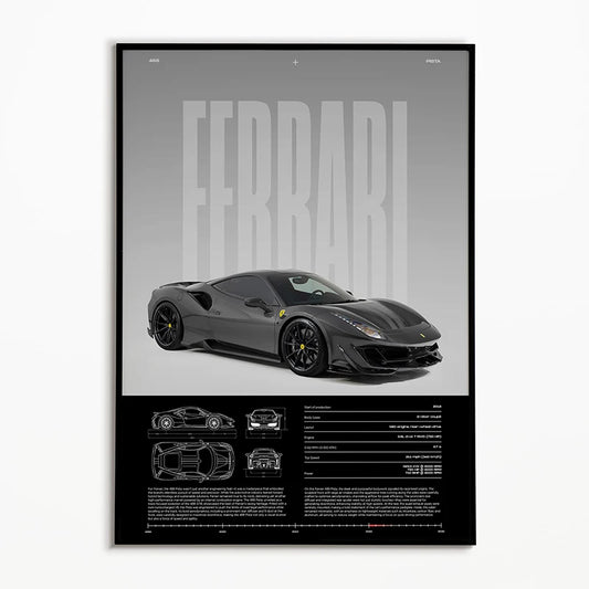 Ferrari 488 (Build Edition) - CarPosters