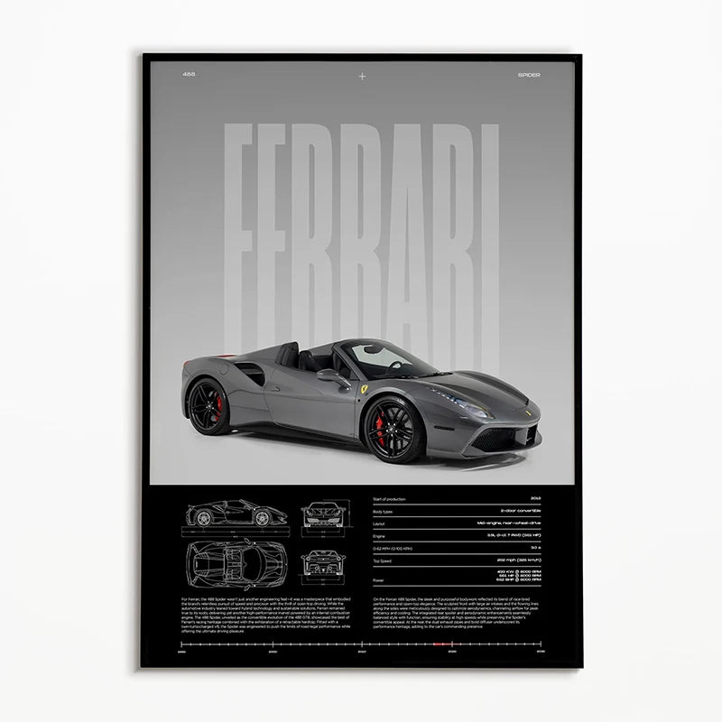Ferrari 488 Cabrio (Build Edition) - CarPosters