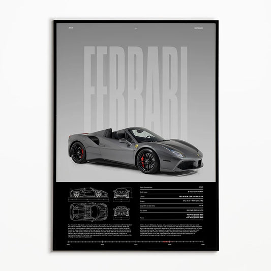 Ferrari 488 Cabrio (Build Edition) - CarPosters