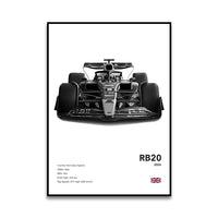 F1 RB20 Weiß