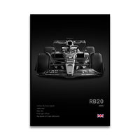 F1 RB20 Schwarz