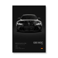 BMW G80 M3C /Black /Front Profile