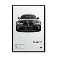 BMW G80 M3C /White /Front Profile