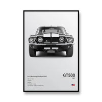 Ford Mustang GT500/ Weiß/ Retro