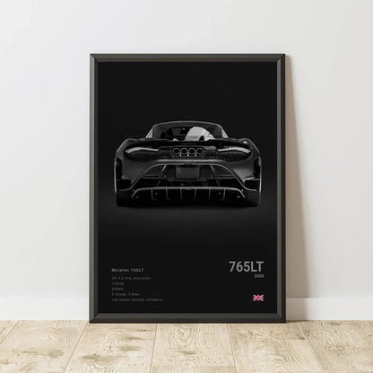 McLaren 765LT Rear View™ - CarPosters
