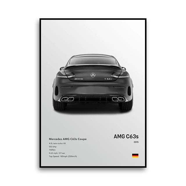 Mercedes Benz C63S - CarPosters