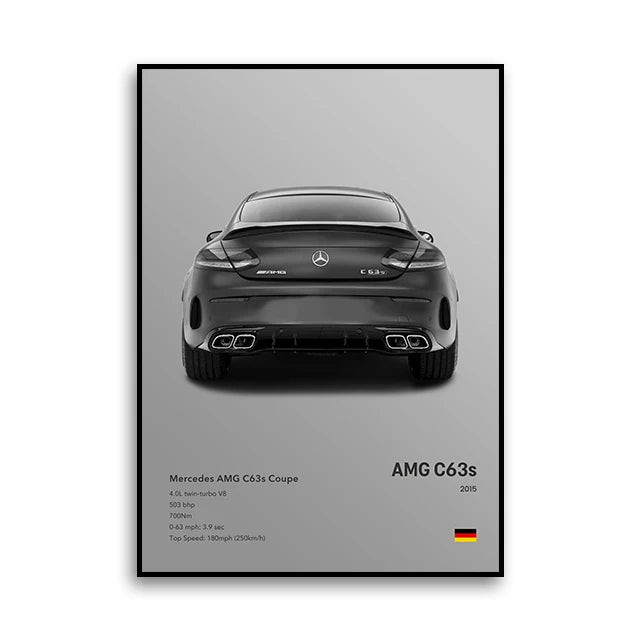 Mercedes Benz C63S - CarPosters