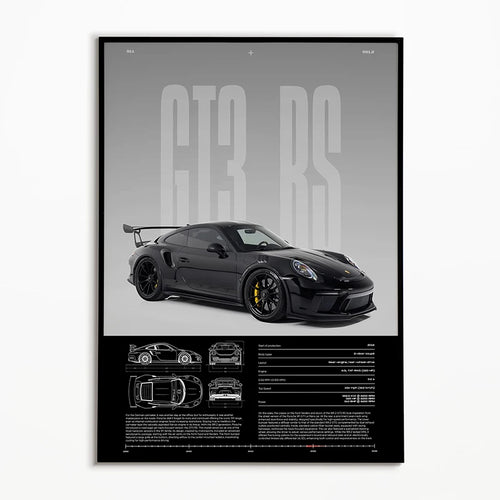 Porsche GT3 RS Front (Build Edition) - CarPosters