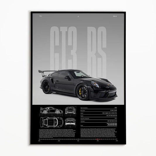 Porsche GT3 RS Front (Build Edition) - CarPosters