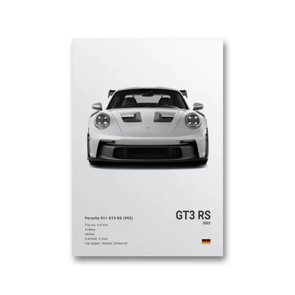 Porsche GT3RS Front View™ - CarPosters