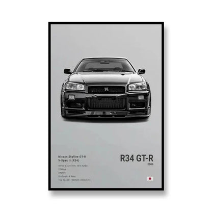Nissan GT-R R34™ - CarPosters