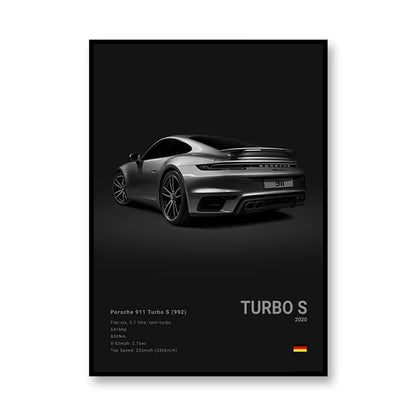 Famous Brand Cars SVJ GT3RS G80M3C Canvas Wall Art Print Poster 918 M5CS MSCSL Decorative Mural Home Decor Gift Unframed