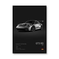 Porsche GT3RS /Black /Front Profile