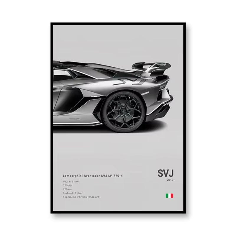 Famous Brand Cars SVJ GT3RS G80M3C Canvas Wall Art Print Poster 918 M5CS MSCSL Decorative Mural Home Decor Gift Unframed