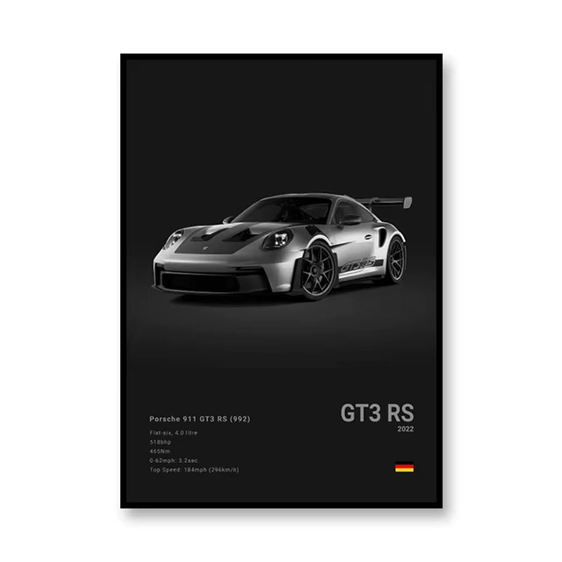 Famous Brand Cars SVJ GT3RS G80M3C Canvas Wall Art Print Poster 918 M5CS MSCSL Decorative Mural Home Decor Gift Unframed