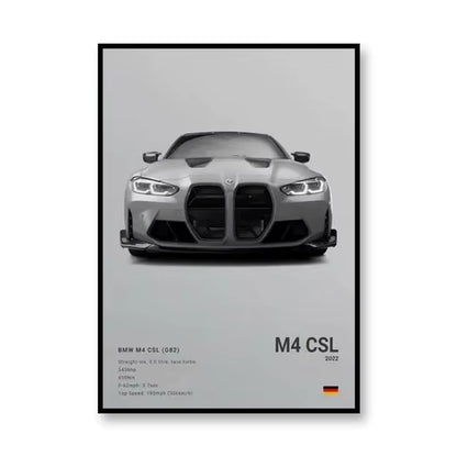 Famous Brand Cars SVJ GT3RS G80M3C Canvas Wall Art Print Poster 918 M5CS MSCSL Decorative Mural Home Decor Gift Unframed