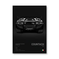 Lamborghini Countach /Schwarz / Heckprofil