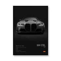 BMW M4 CSL/Negro/Perfil frontal