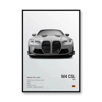 BMW M4 CSL/Blanco/Perfil frontal