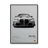 BMW M4 CSL/Gris/Perfil frontal
