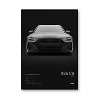 Audi RS6 C8/Negro/Perfil frontal